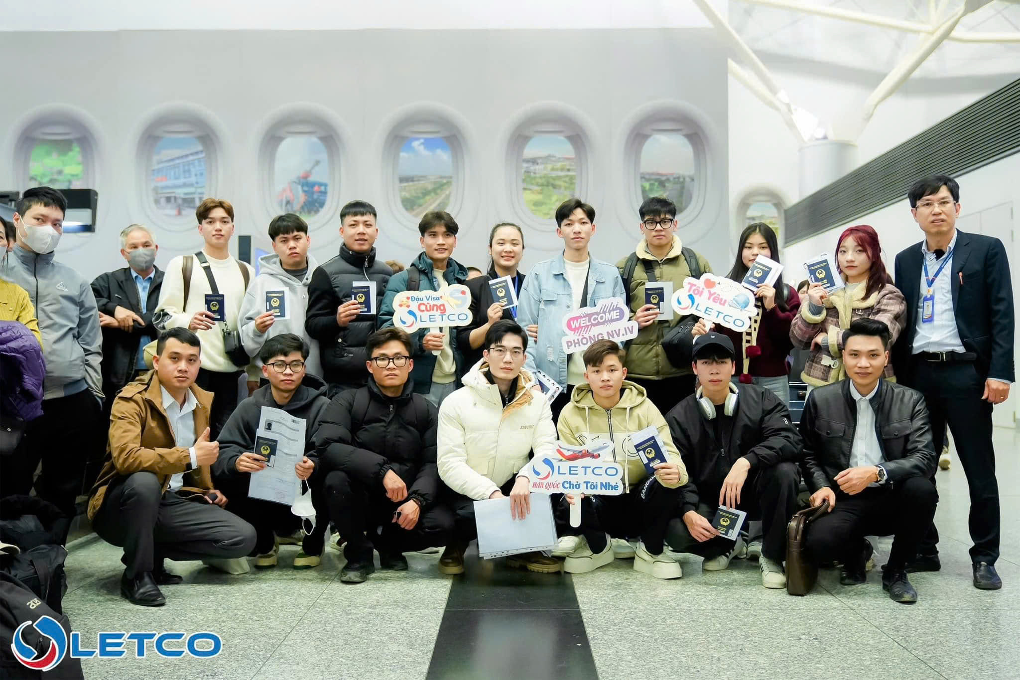 Tiễn sinh viên LETCO ra sân bay du học Hàn Quốc